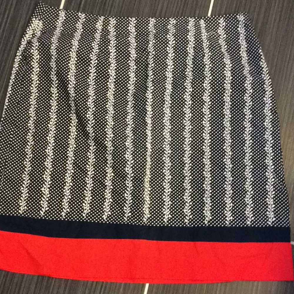 Talbots size 14 petite skirt red white and blue